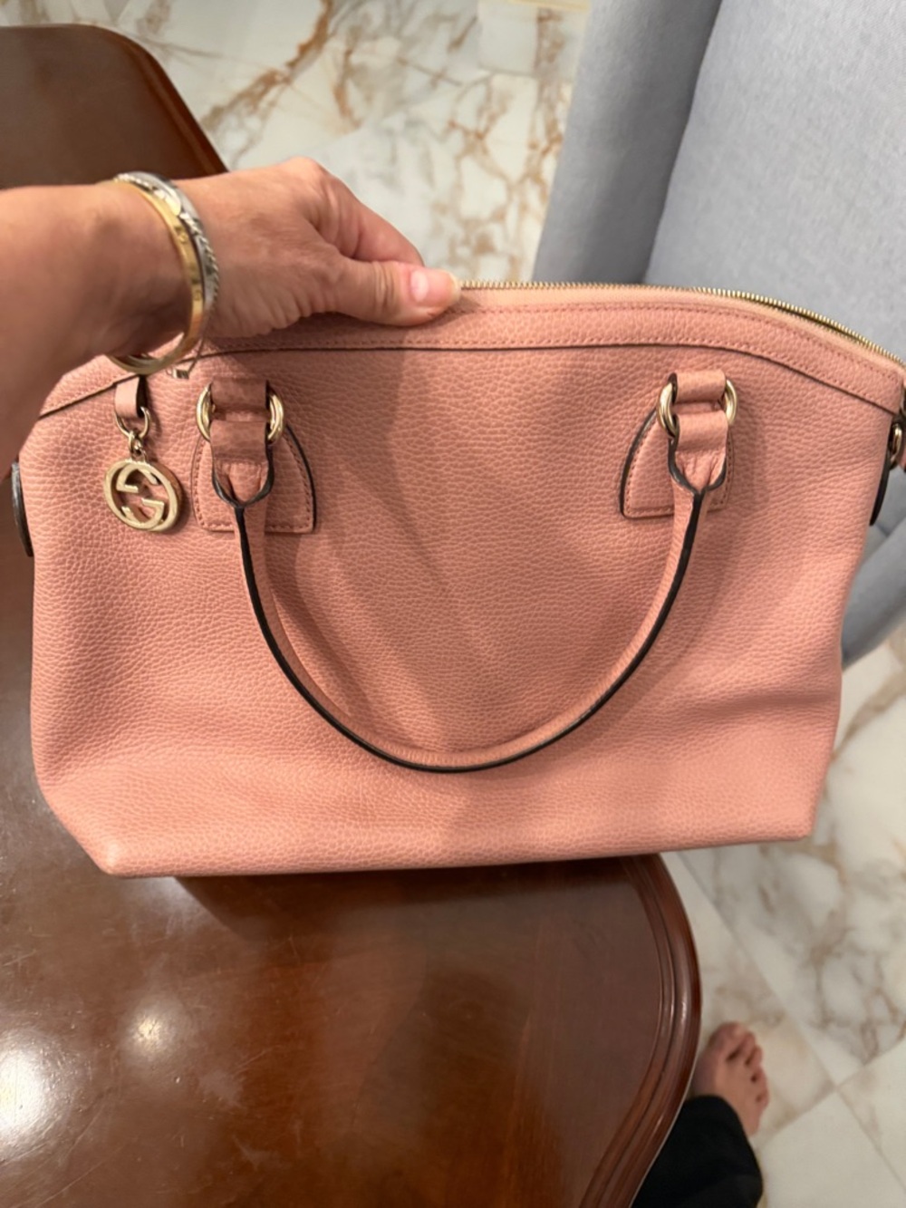 Gucci Pink Leather Hobo Bag - Picture 12 of 12